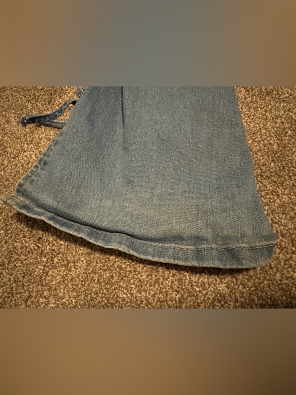 Set of 2 Art Class Girls Sz 8 Blue Jeans Black denim bow flare bell bottoms - Picture 13 of 16